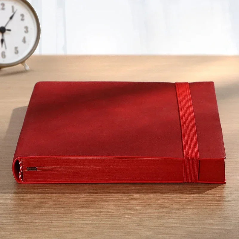 Twain Sheepskin Journal, 256 Pages Sheepskin A5 Notebook Notepad Diary Business Journal Planner Agenda Organizer Note Book Office School Supplies