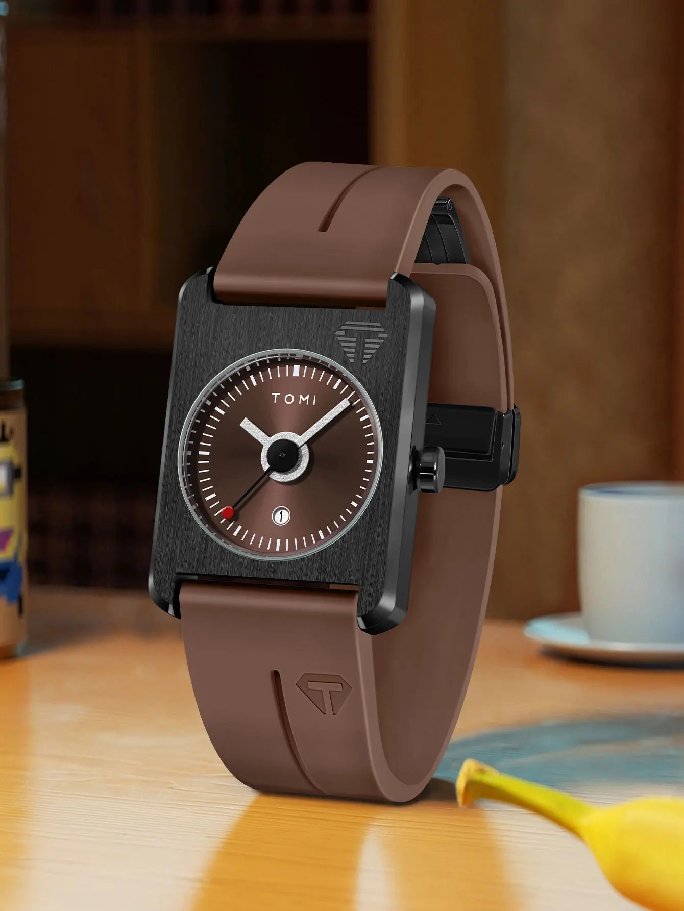 HUGO - Men's fashion watches quartz watches square small dial wrist watches magnetic buckle watches simple leisure watches