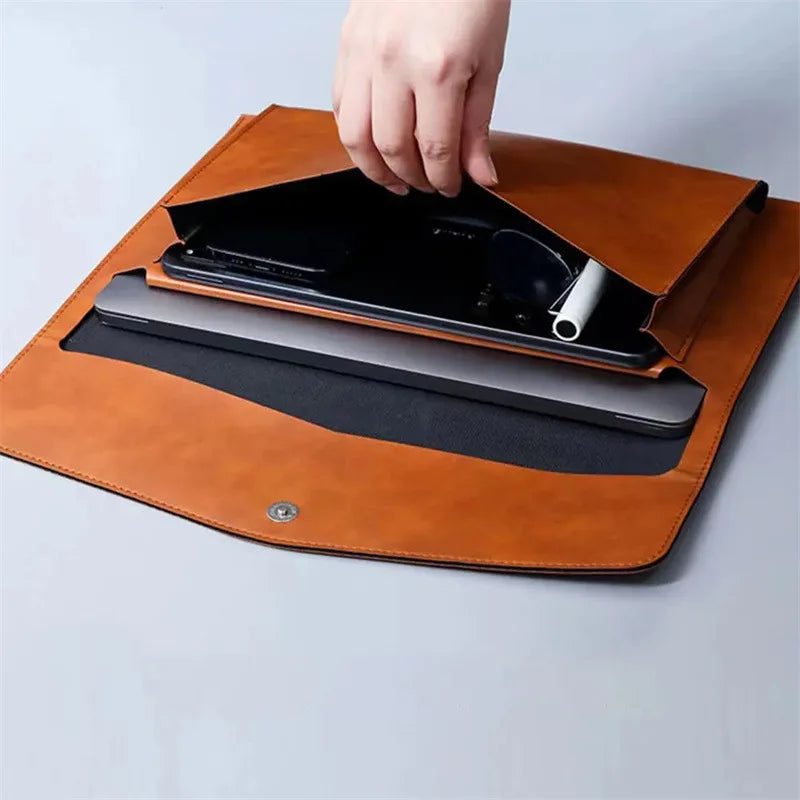 Lekkie Leather Double-Layer Carry All