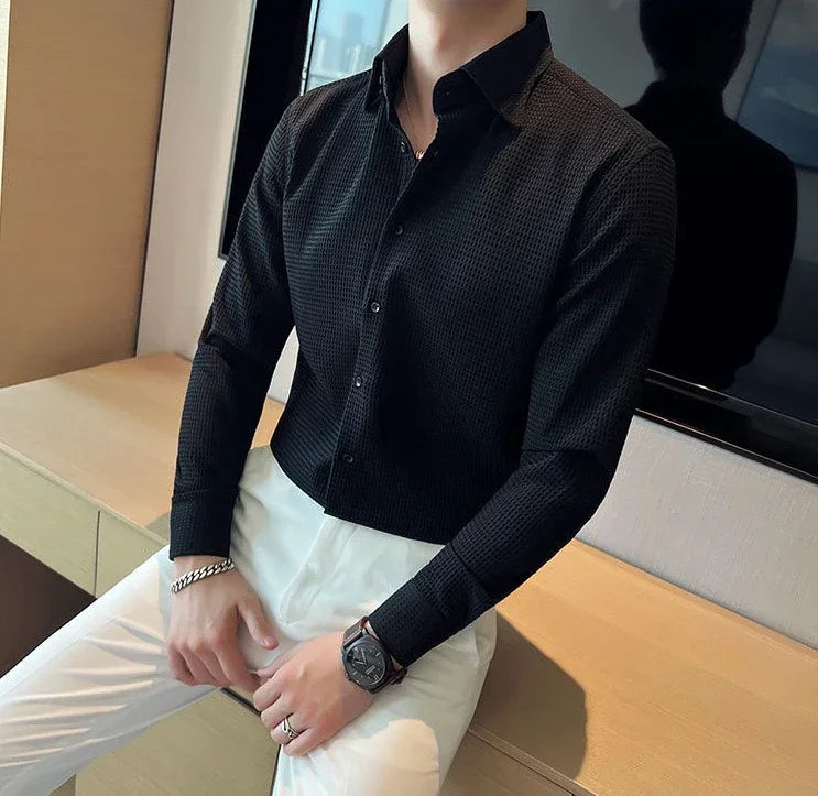 Waffle Dress Shirt