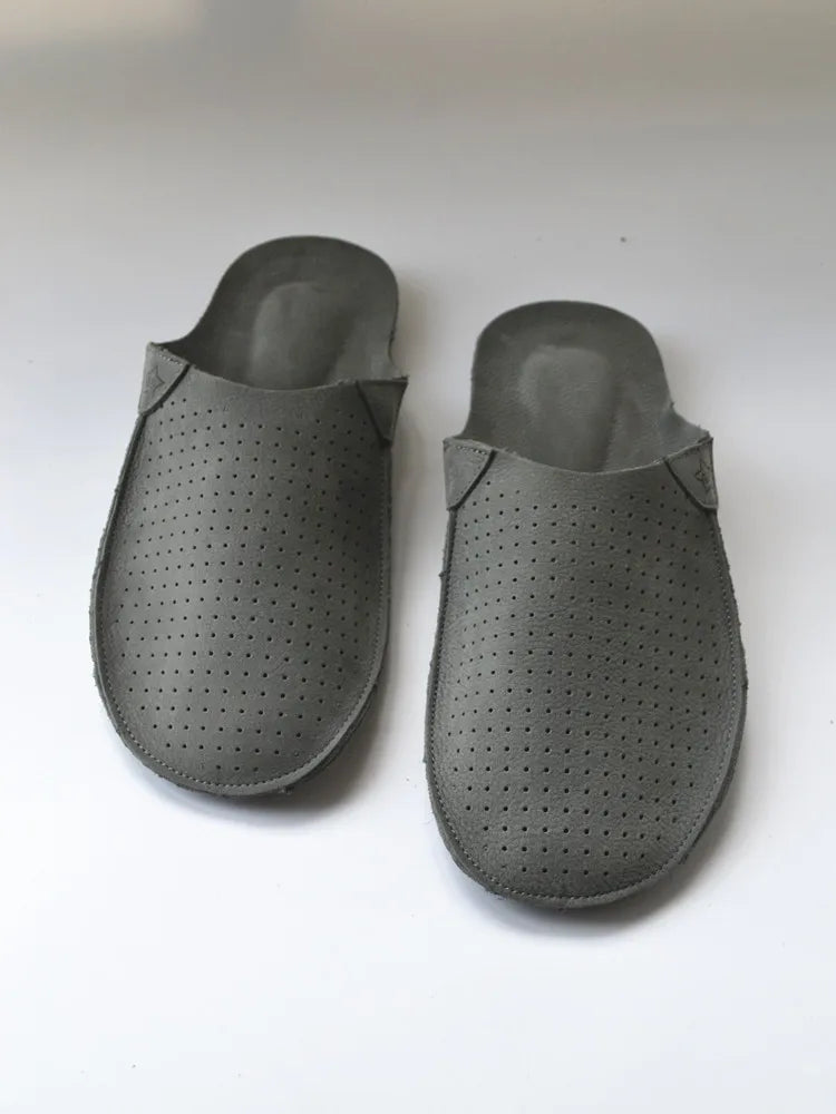 Lission Lambskin Leather Slippers