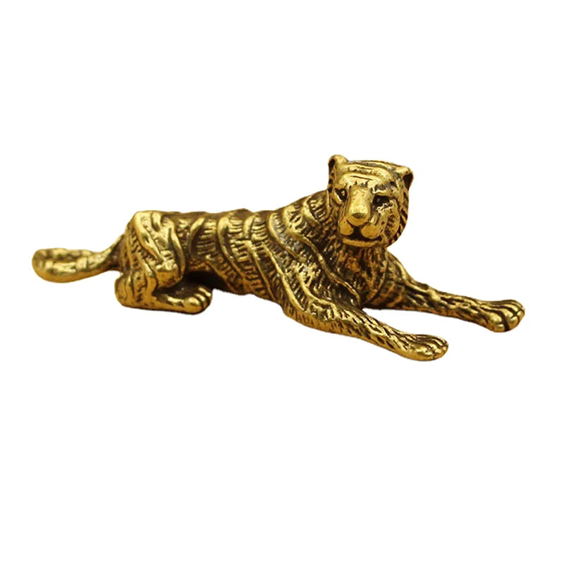 Vintage Brass Tiger - Desktop Ornament