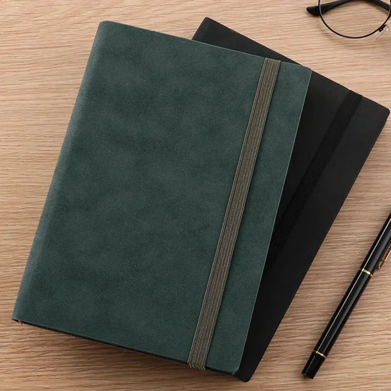 Twain Sheepskin Journal, 256 Pages Sheepskin A5 Notebook Notepad Diary Business Journal Planner Agenda Organizer Note Book Office School Supplies