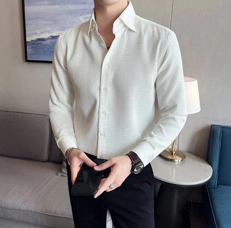 Waffle Dress Shirt