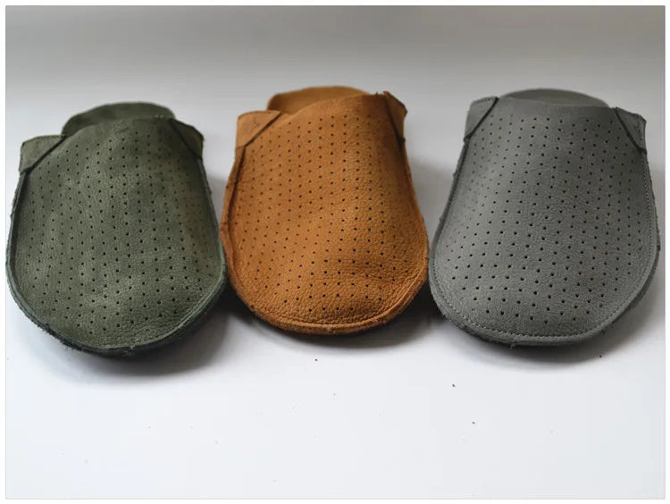 Lission Lambskin Leather Slippers