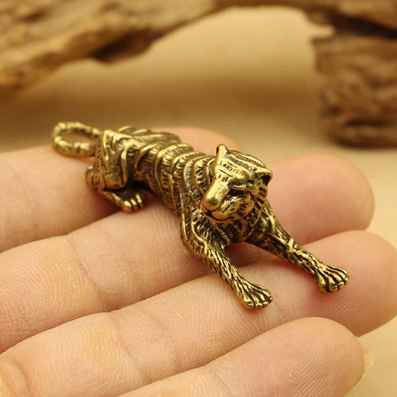 Vintage Brass Tiger - Desktop Ornament