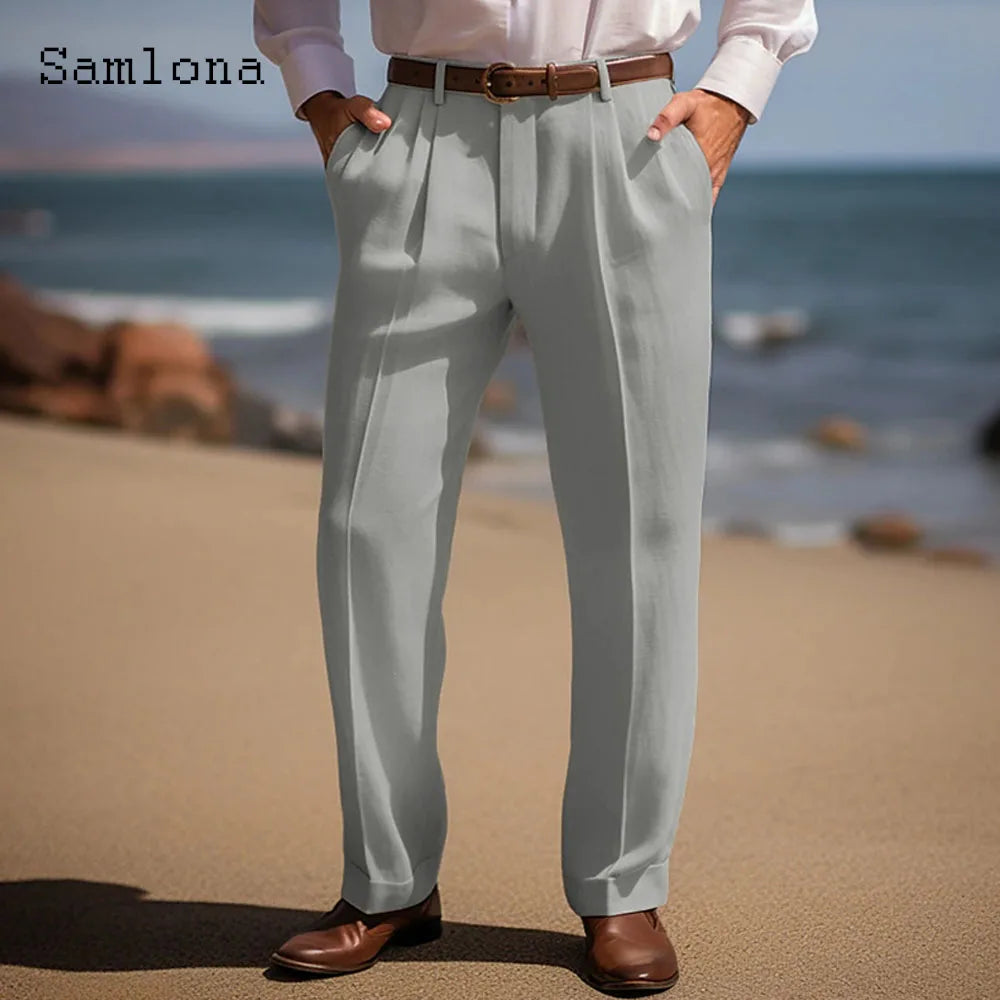 Sloane Cotton Linen Blend Trouser