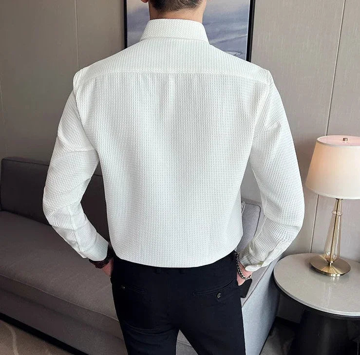 Waffle Dress Shirt