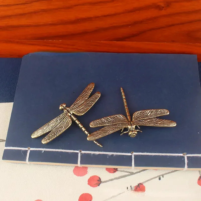 Vintage Brass Dragonfly, Desktop Ornament