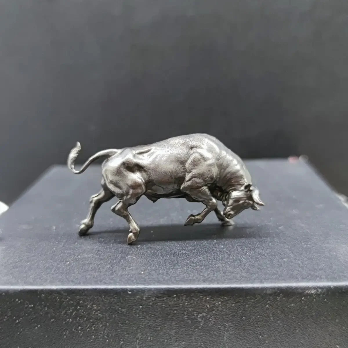 Vintage Copper Wall Street Bull - Desktop Ornament