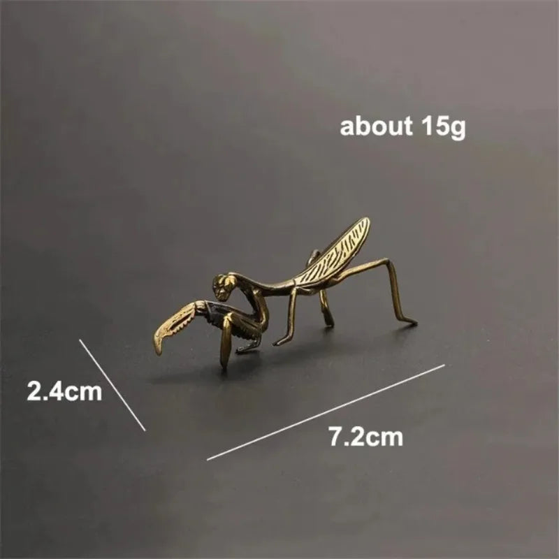 Copper Mantis Miniature Ornament