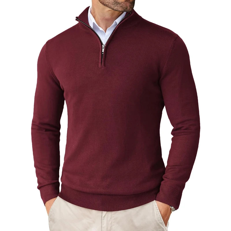 Palm Cove Quarter Zip Knitted Sweater