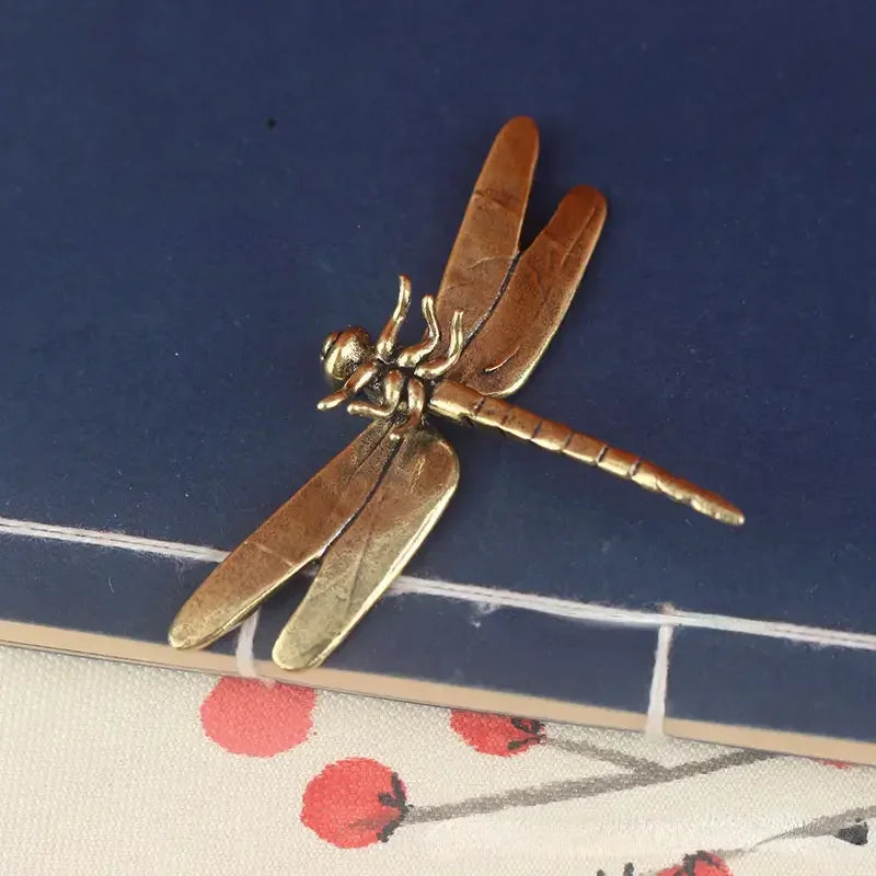 Vintage Brass Dragonfly, Desktop Ornament