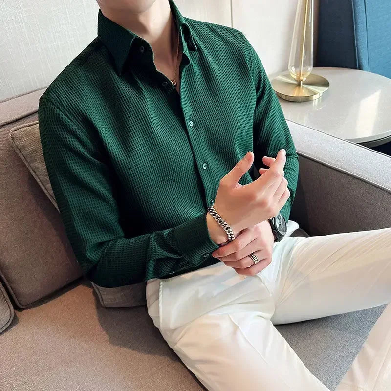 Waffle Dress Shirt