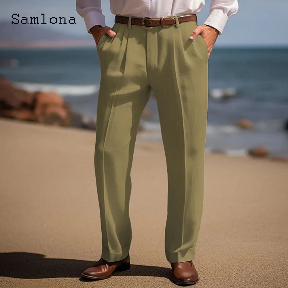 Sloane Cotton Linen Blend Trouser