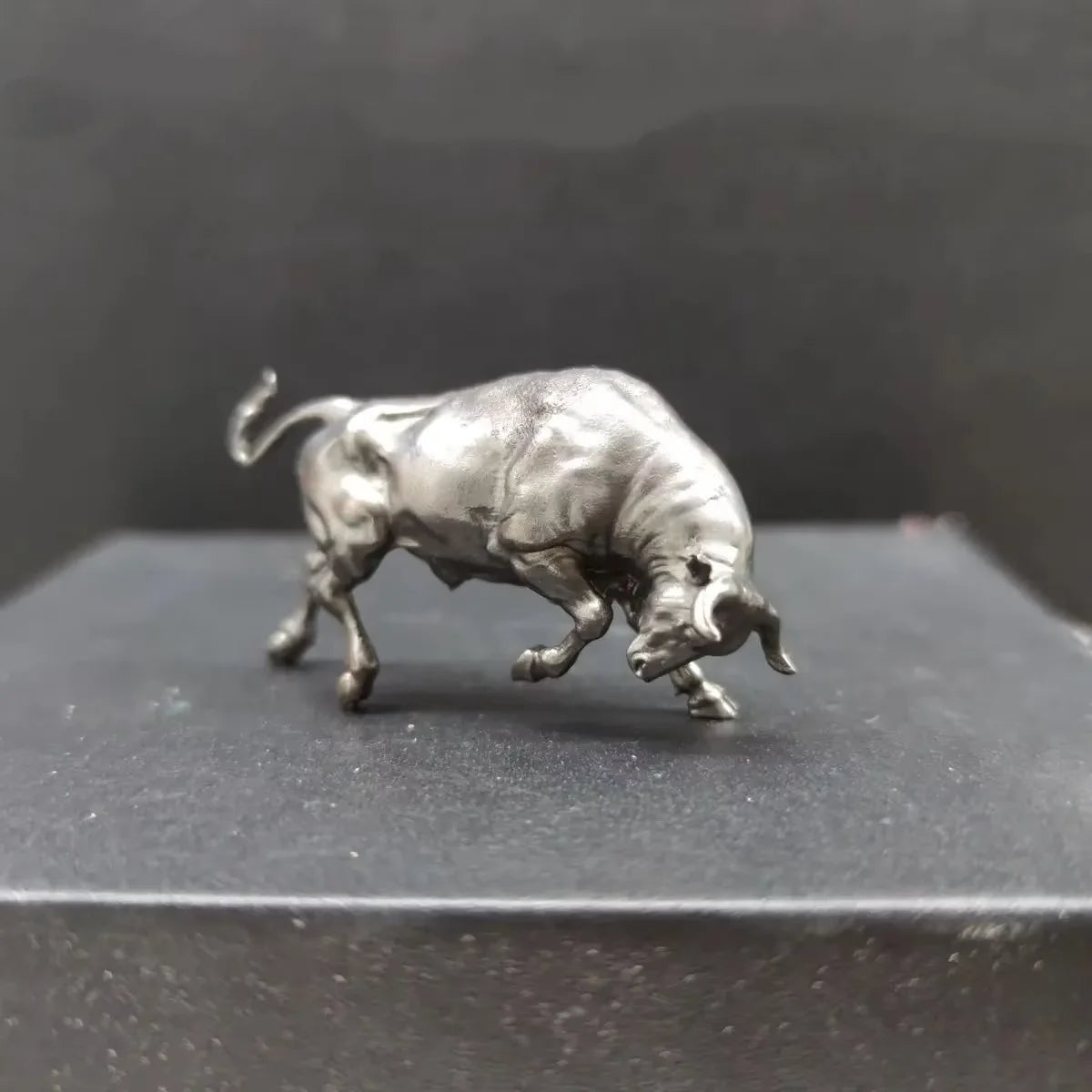 Vintage Copper Wall Street Bull - Desktop Ornament