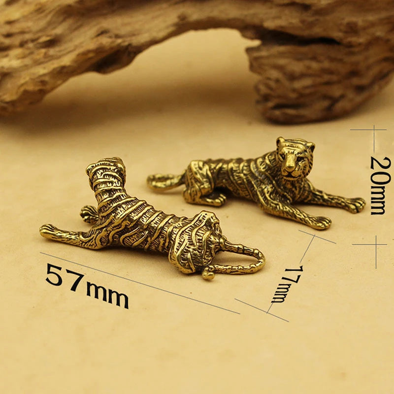 Vintage Brass Tiger - Desktop Ornament