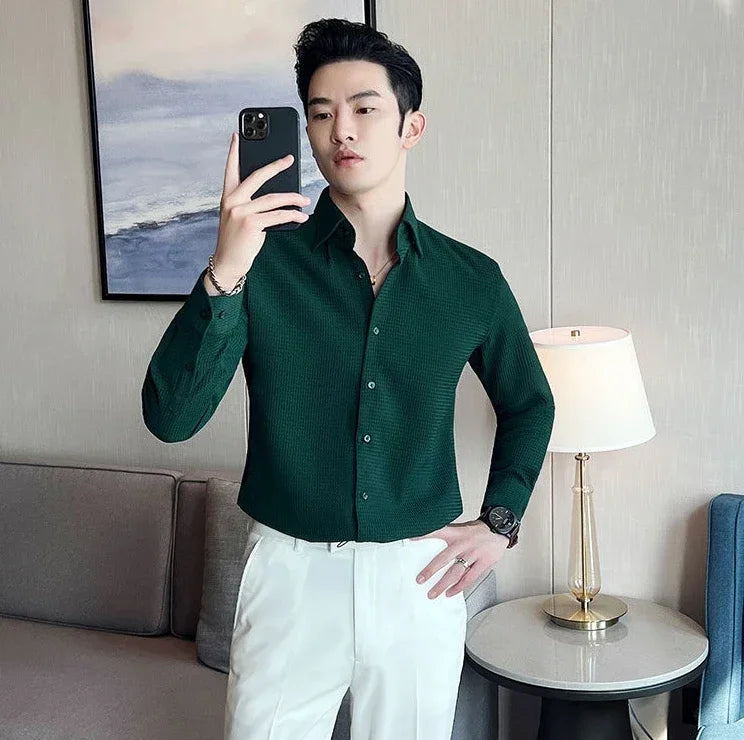 Waffle Dress Shirt