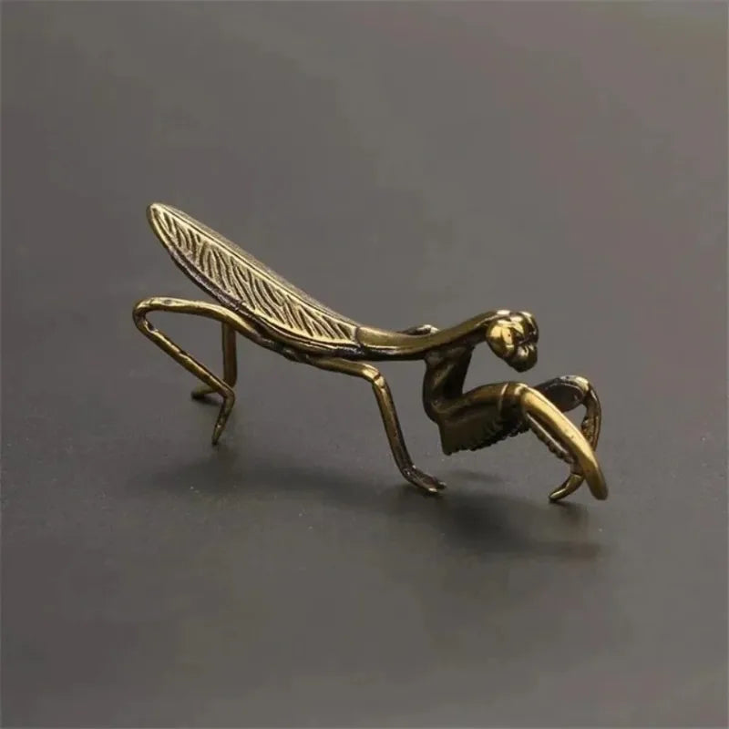 Copper Mantis Miniature Ornament
