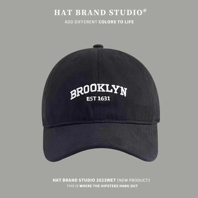 JK Korean Letters Embroidered Baseball Cap For Men Women Hip Hop Dad Trucker Visors Hat Casual Sports Running Cap Streetwear