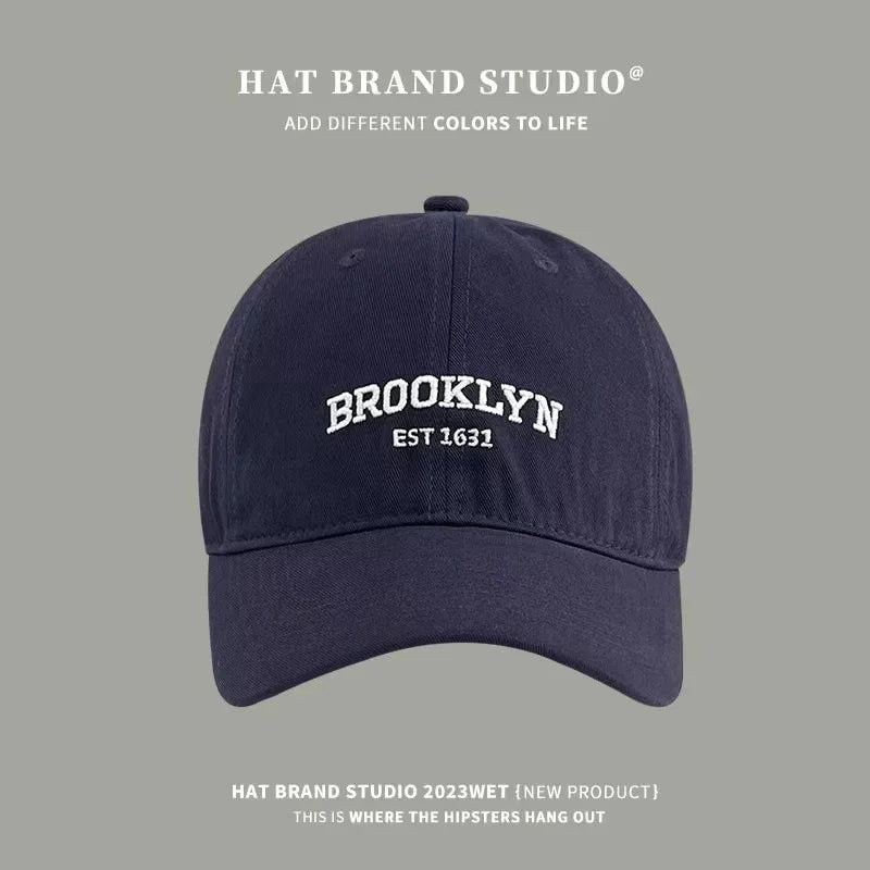 JK Korean Letters Embroidered Baseball Cap For Men Women Hip Hop Dad Trucker Visors Hat Casual Sports Running Cap Streetwear