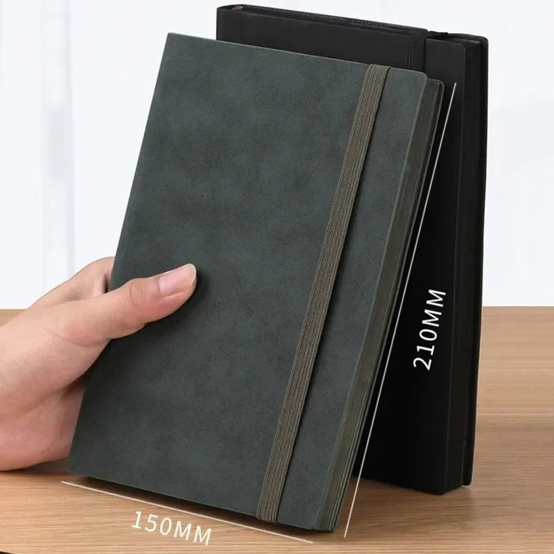 Twain Sheepskin Journal, 256 Pages Sheepskin A5 Notebook Notepad Diary Business Journal Planner Agenda Organizer Note Book Office School Supplies